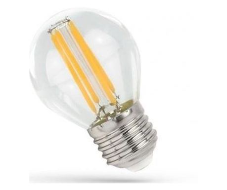  Spectrum LED LED KULKA E-27 230V 4WCOG WW CLEAR SPECTRUM unihimp