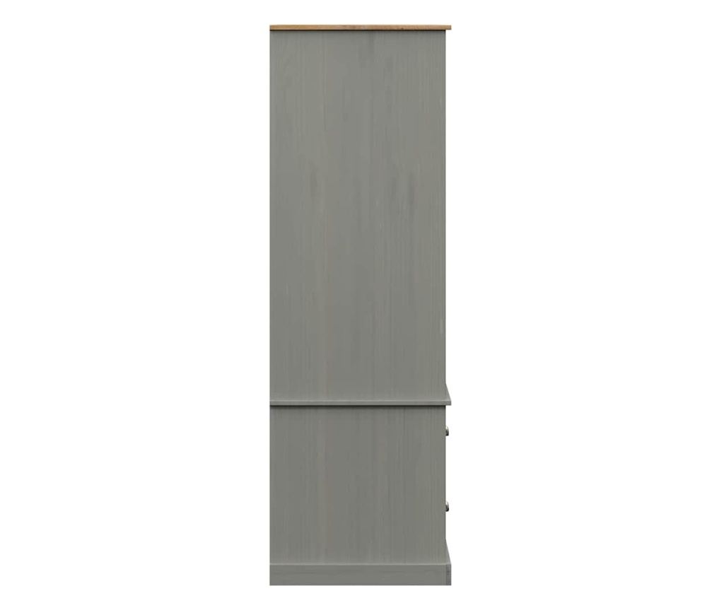 VIGO szekrny, szrke, 90x55x176 cm, tmr fenyfa - 6