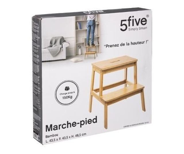 5FIVE szk, bambusz, 43 x 43 x 46 cm