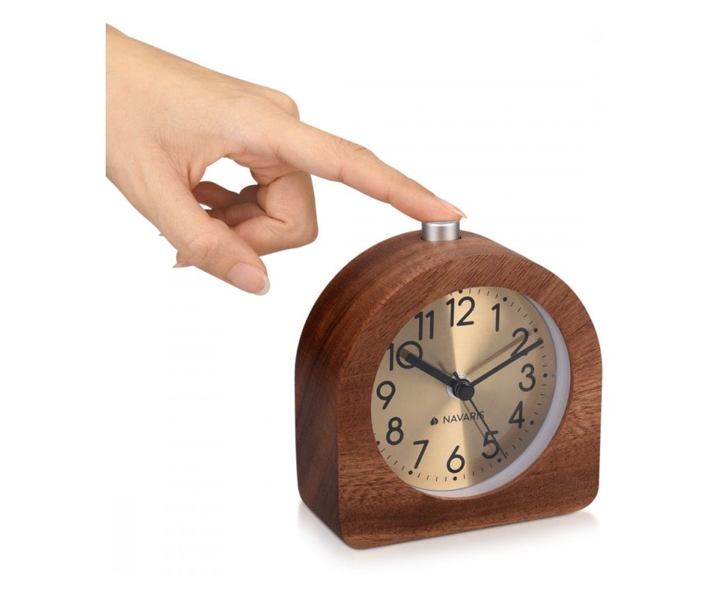 Аналогов дървен будилник Snooze Retro, 46228.18 - 6