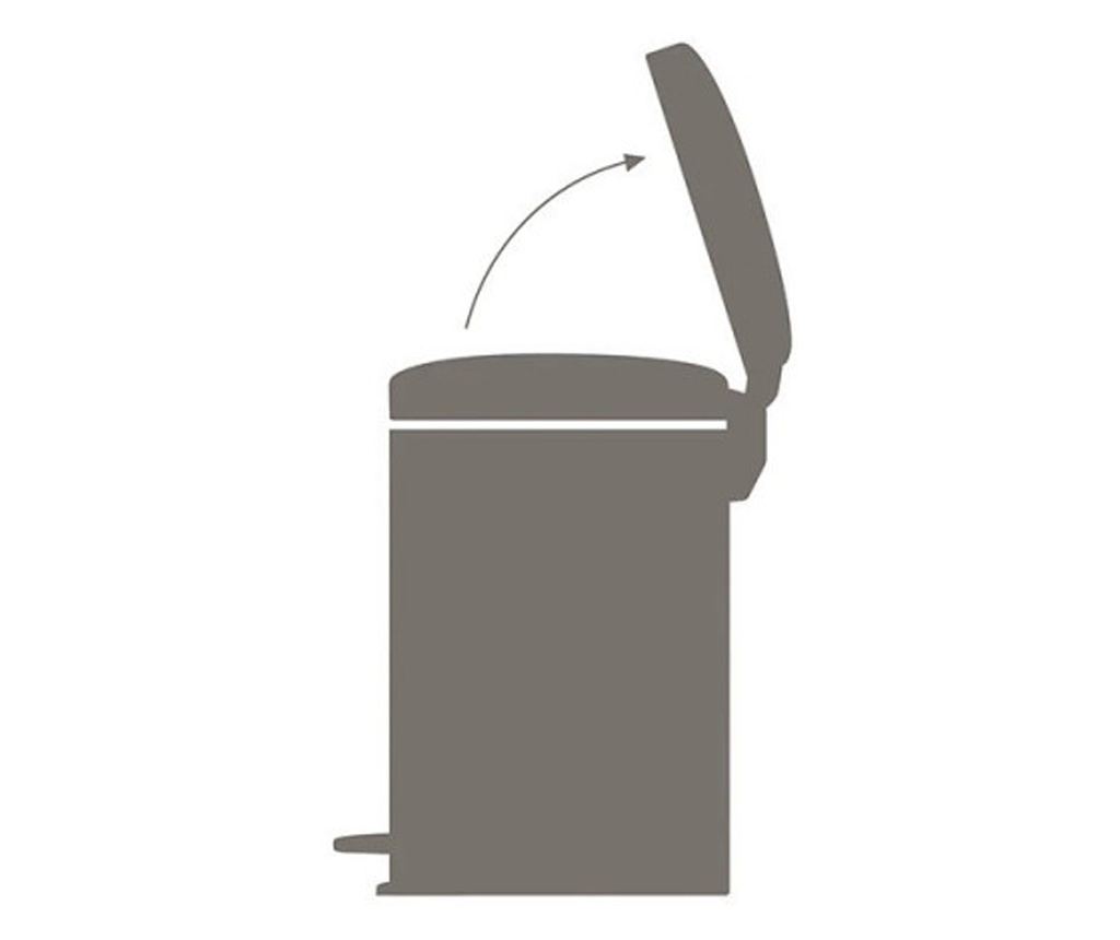 Brabantia NewIcon pedálos szemetes 1005535, 20 l, lágyan záródó, csúszásgátló aljjal, bézs - 10