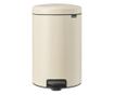 Brabantia NewIcon pedálos szemetes 1005535, 20 l, lágyan záródó, csúszásgátló aljjal, bézs thumbnail 1