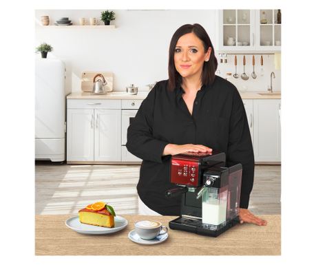 Espressor Manual cu Lapte Prima Latte II Roșu Breville