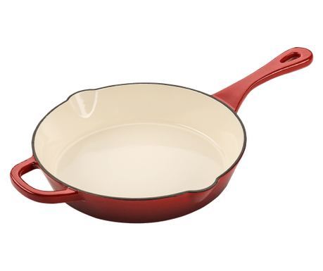 Tigaie, fonta emailata, rotunda, 25cm, rosu Crock-Pot