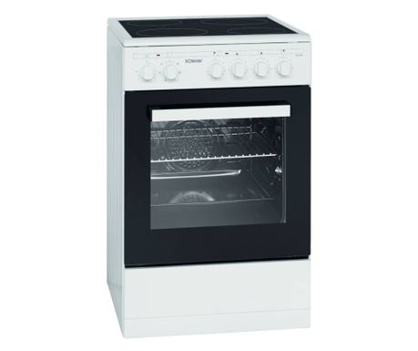 Bomann EHC7939 Elektromos Tűzhely, 4 Zóna, 50 cm, Fehér