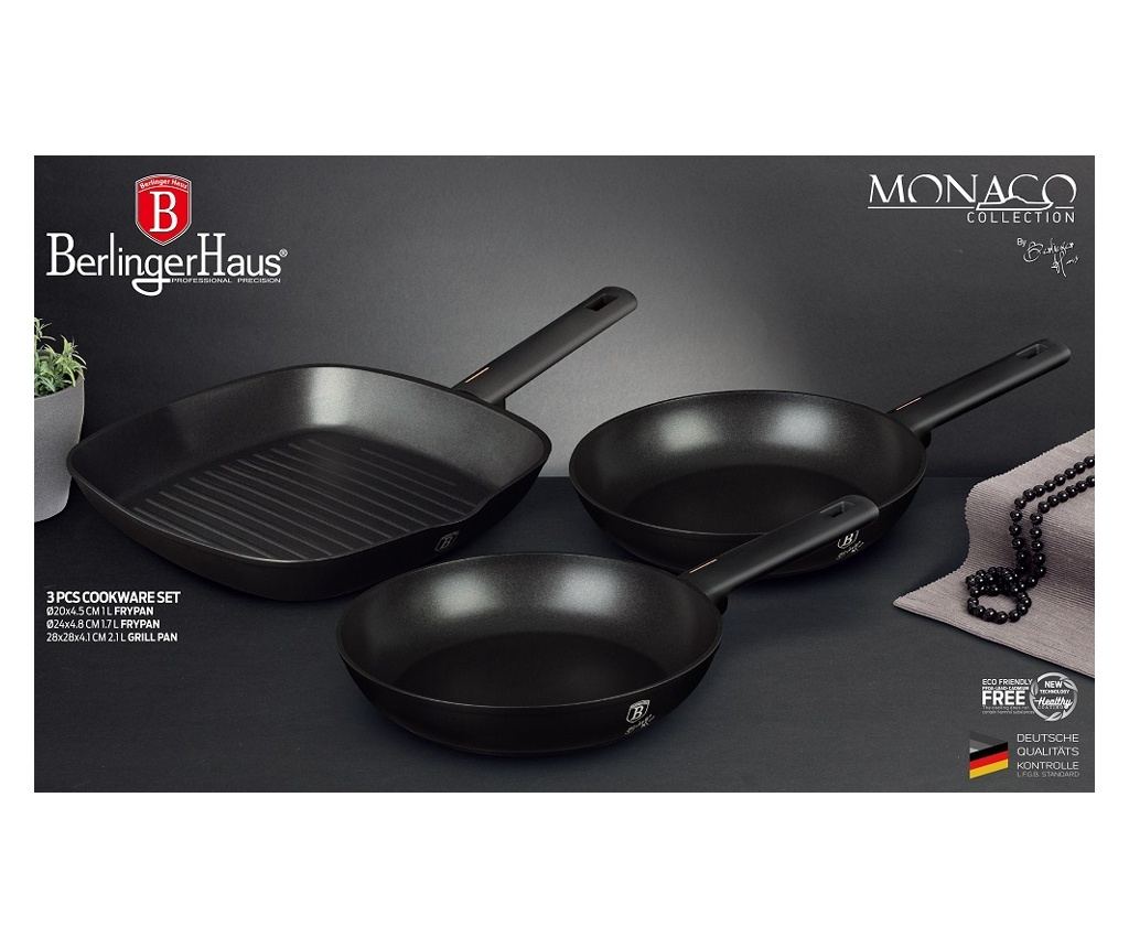 Berlinger Haus BH 7096 Set tava od 3 dijela Monaco Collection - Berlinger Haus - 4