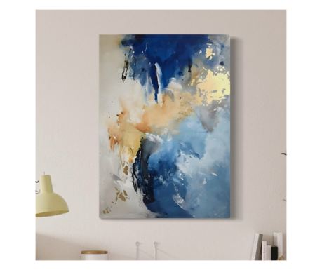 Tablou Canvas Premium LuxCanva® C1021, Abstract Paint , Culori, Abstract, Dormitor, Living, Relaxare, Culori Vibrante - 100 X 15
