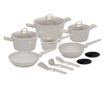 Set lonaca i tava s poklopcima 15 dijelova Sahara Collection Berlinger Haus BH 8081, krem, neprianjajući premaz, lako se čisti,