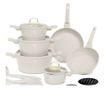 Set lonaca i tava s poklopcima 15 dijelova Sahara Collection Berlinger Haus BH 8081, krem, neprianjajući premaz, lako se čisti,