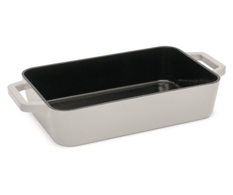 Zománcozott öntöttvas tálca fülekkel 30 cm, 3L Sahara Berlinger Haus BH 6529 krémszínű