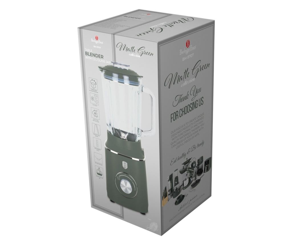Blender cu bol sticla Green Matt Berlinger Haus BH 9707 - 3