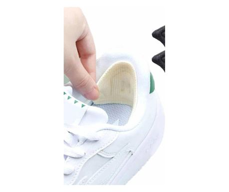 Set 10 buc. (5 seturi) de pernite protectie calcaie pentru incaltaminte, autoadezive, din spuma moale si material textil, culoar