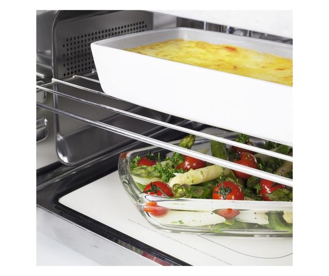 CASO MG25 Ceramic Menu Mikrohullámú sütő, 900 W, 25 l, 10 teljesítményfokozat, Grill funkció, Fekete/Ezüst