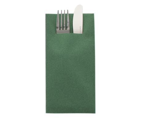 Serviete za jedilni pribor Linclass - Temno zelene / 40 x 40 cm / 75 kos