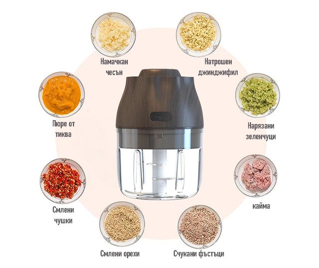 Резачка За Месо И Зеленчуци Smart Портативен, Чопър, CYBERDUST, Нож 3D, Стомана С Високо Качество За Хранителна Безопасност, Ста