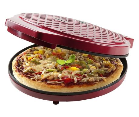 Többfunkciós elektromos pizza sütő, DOMO, My Express, piros