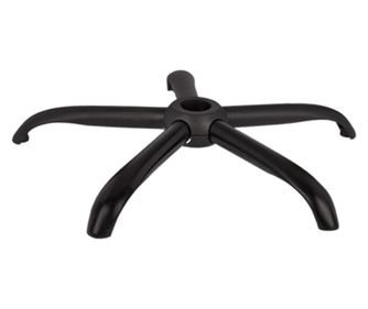 Fém mérleglap szett 26 x 15 cm, talp 64 cm és dugattyús henger, gáz, irodai székekhez, ezüst, 35 cm