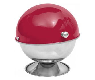 Piros-s cukortart edny, rozsdamentes acl, 11x11 cm