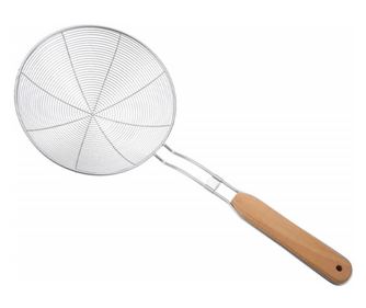 Перфорирана метална кухня Pufo palette, с дървена дръжка, 39 х 14 см