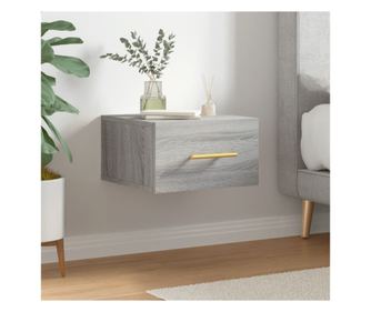 Sonoma szürke falra szerelhető éjjeliszekrény 35x35x20 cm