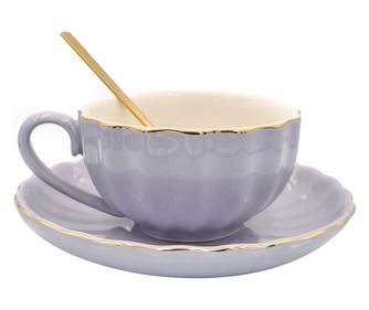 Set Ceasca, Farfurie si Lingurita, STYLE Mov