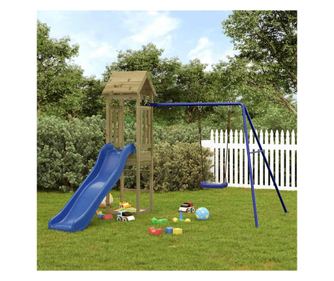 Kültéri játékkészlet, impregnált fenyőfa