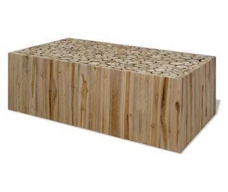 Stolić za kavu, 90x50x30 cm, prirodni tik