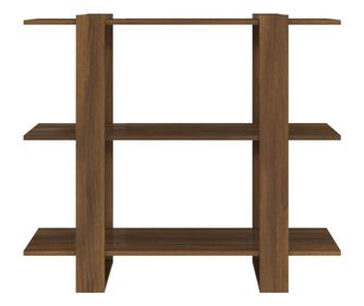 Knyvespolc/Szoba elvlaszt, barna tlgy, 100x30x87 cm