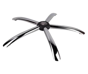 Σετ βάσης καρέκλας executive, 60 cm και ροδάκια γενικής χρήσης, από καουτσούκ