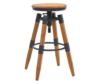 Bar stolčki, 2 kosi, masivno smrekovo les.