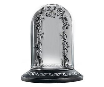 κολιέ περιορισμένης έκδοσης IdeallStore®, Rivendell Gate, ξύλο, γυάλινος θόλος, 14 cm, μαύρο