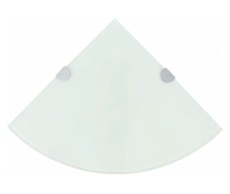 Sarokpolc krmozott tartkkal, veg, 25 x 25 cm