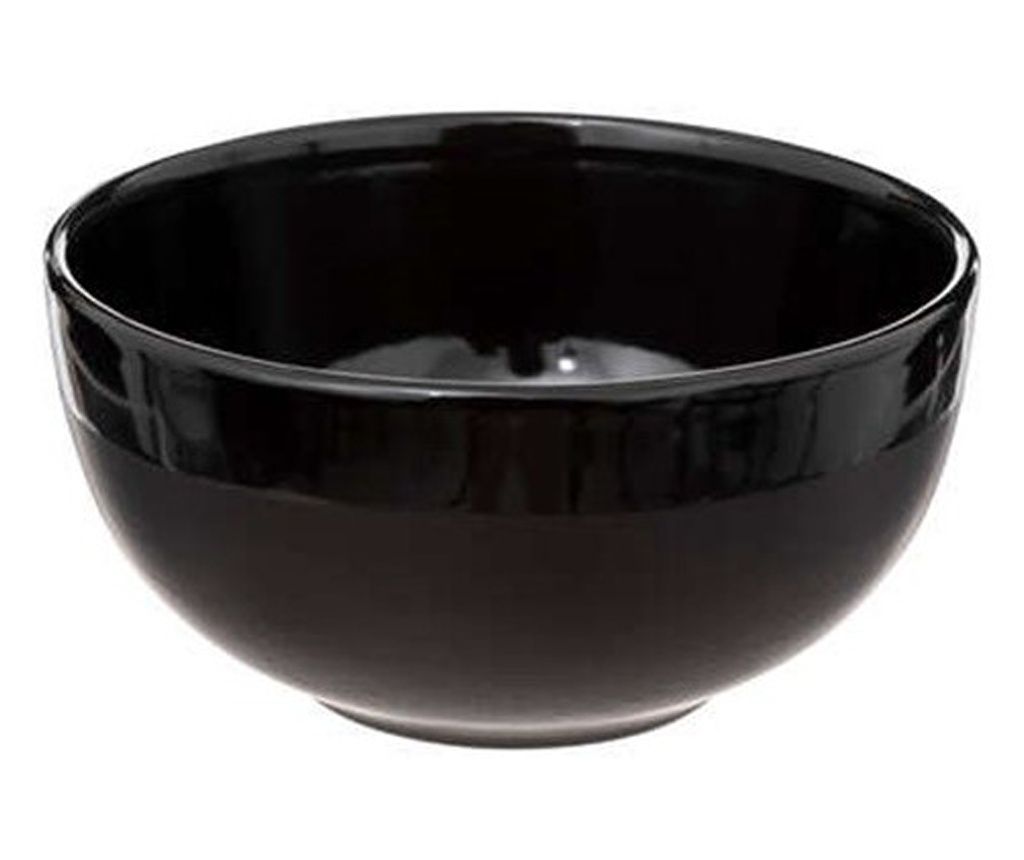 Black Alpha Bowl, ceramic, 420 ml, 13 x H 6.8 cm