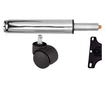 Σετ μεταλλικών πλακών ζυγοστάθμισης 26 x 15 cm, βάση 60 cm, κύλινδρος γενικής χρήσης Ø11 mm και κύλινδρος εμβόλου, αερίου, για κ