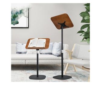 Állítható magasságú könyvtartó állvány, pulpitusra helyezhető