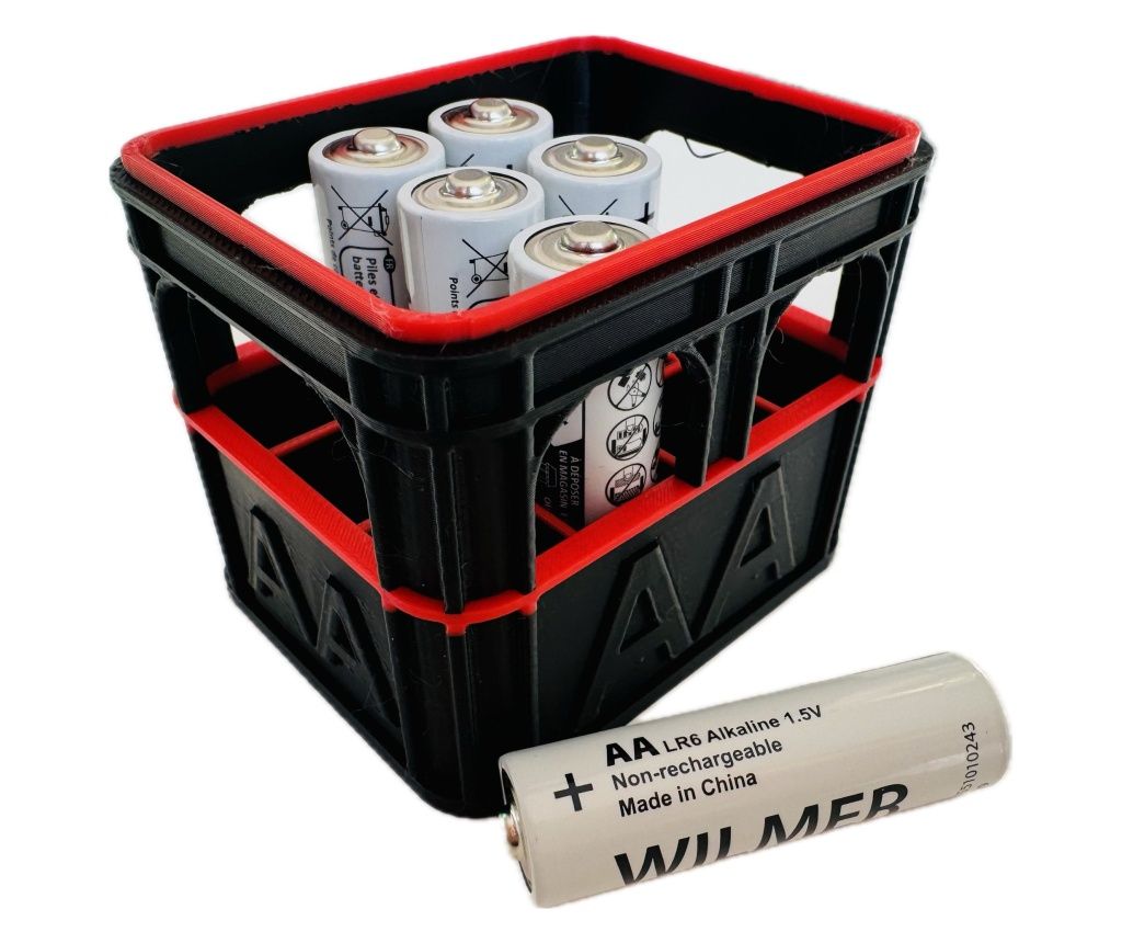 AA Battery Organizer - Black