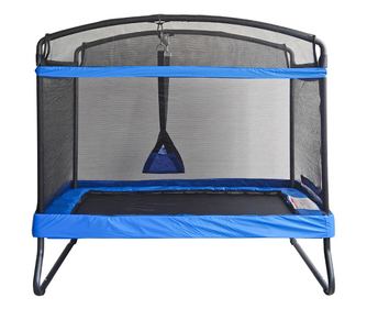 Trambulin gyerekeknek hintával és biztonsági hálóval