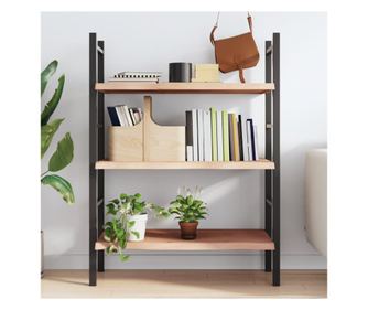 Falra szerelhet polc, 80x40x4 cm, kezeletlen tmr tlgyfa