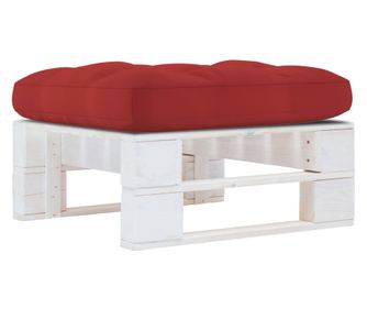 Tabureti od vrtnih paleta, bijeli, obrađeni bor.