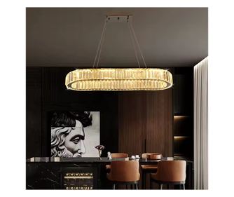 Candelabru LED Greelustr HQ-TYX-H, Modern, Rectangular cu Cristale, LED, 60W