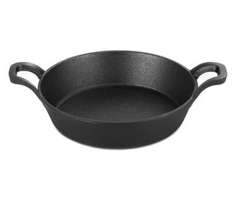 Öntöttvas edény, Perfect Home, kerek, fogantyúkkal, 18×4,3 cm