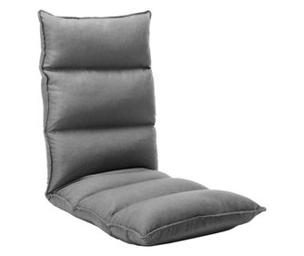 Sjedalo za pod, svijetlo sivo, tekstilni materijal