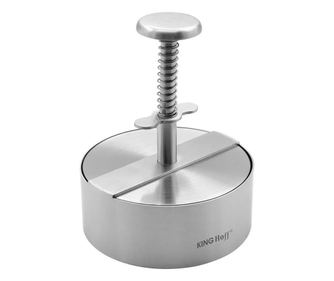 Burger prés Kinghoff KH 1879, Rozsdamentes acél, Átmérő 11,4 cm, Inox