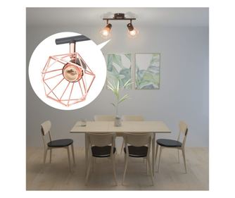 Luster s 2 LED žarulje s filamentom, 8 W