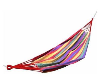 KlaussTech večbarvna viseča mreža s torbo za prenašanje 190 cm x 95 cm