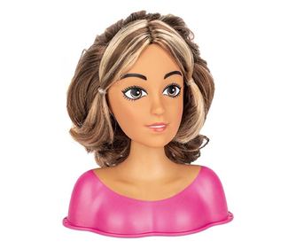 Játék fésülködőasztal babafejjel