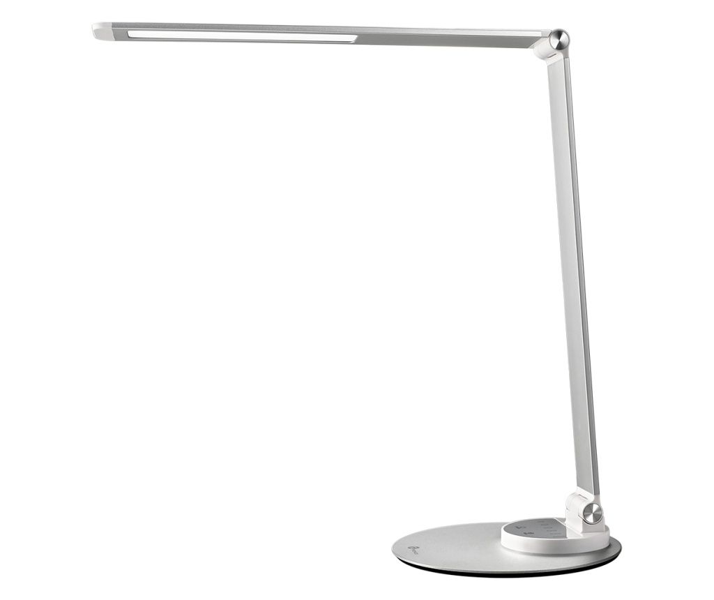 Lampa LED de birou TaoTronics TT-DL22, control touch, 3 moduri lumina, USB, 10W, 550lm, Argintiu , clasa energetica F