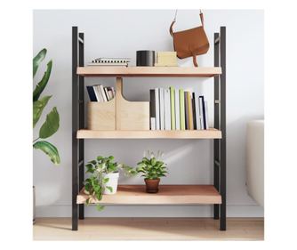 Nástěnná police, 100x40x6 cm, neošetřený masivní dub