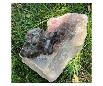 Specimen cluster cuart fumuriu mina Brandberg m8