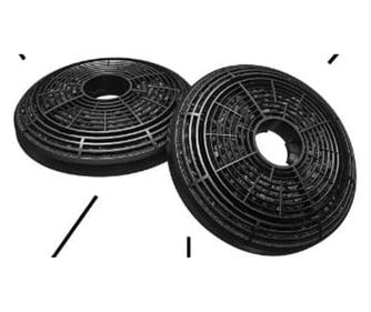 2 db-os aktív szénszűrő készlet Ciarra recirkulációs páraelszívókhoz, eltávolítja a kellemetlen szagokat, elnyeli a nedvességet